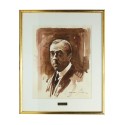 Acuarela realizada durante el periodo 1993-1995 por Josep Marfá - Retrato del Sr. Adrià Gual